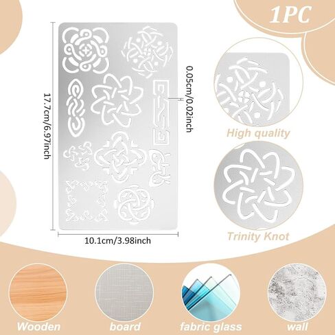 UNICRAFTALE 1Pc Aztec Symbol Metal Stencil Retro Metal Cutting Dies Stencils for Journaling Stainless Steel Template Tool for DIY Scrapbooking Photo Album Decorative Embossing DIY Paper Card in Saudi Arabia