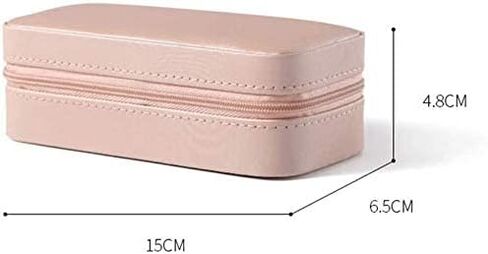 Girls Jewelry Box Jewelry Organizer Jewelry Cabinet Jewelry Box Portable Leather Priess European Korean Simple Small Mini Earrings Earrings Hand Jewelry Storage Box in Saudi Arabia