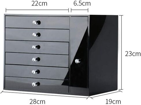 Jewelry Storage Box Gift for Women Jewellery Boxes for Women 6 Layers Large Capacity Jewellery Chest Velvet Jewellery Organiser for Ring Necklace Earring Watch New Year Presents in Saudi Arabia