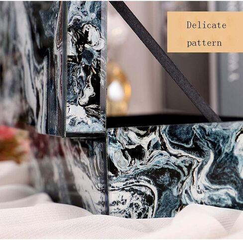 Gift for Women Jewelry Boxes Jewellery Boxes Modern Marble Lookli Jewelry Display Case Light Luxury Flannel Storage Box for Ring Necklace Earrings New Year Presents in Saudi Arabia