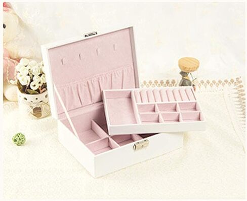 Girls Jewelry Box Jewelry Organizer Jewelry Cabinet Exquisite Leather Jewellery Box,Lockable Jewellery Box Organiser,Birthday Wedding Women Gifts Ideas in Saudi Arabia
