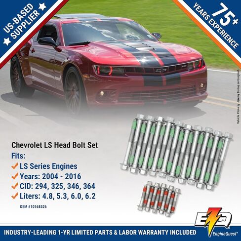 LS Head Bolts Set - Fits V8 محركات (4.8L ، 5.3L ، 5.7L ، 6.0L ، 6.2L) - الصلب سبيكة ، بديل مباشر لنماذج 2007-2016 in Saudi Arabia