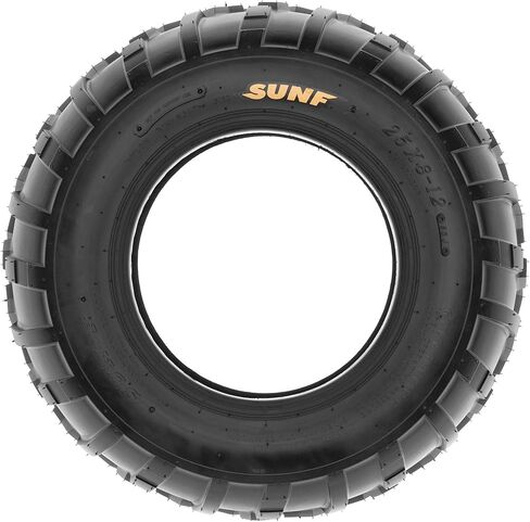 Set of 4 SunF A010 25x8-12 Front & 25x11-12 Rear ATV UTV Lawn Mowers Tires, 6 PR, Tubeless in Kuwait