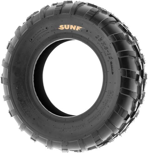 Set of 4 SunF A010 25x8-12 Front & 25x11-12 Rear ATV UTV Lawn Mowers Tires, 6 PR, Tubeless in Kuwait