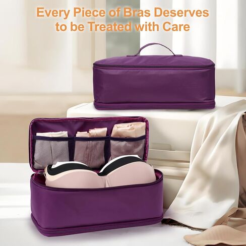 حقيبة منظمات Cambond Travel Intelf Organizer-4 في 1 منظم صدرية خفيفة الوزن ، مكعبات تعبئة الضغط القابلة للتوسيع القابلة للتوسيع القابلة للتوسيع ، منظمي تعبئة السفر ، حقيبة تخزين الملابس الداخلية للنساء in Kuwait