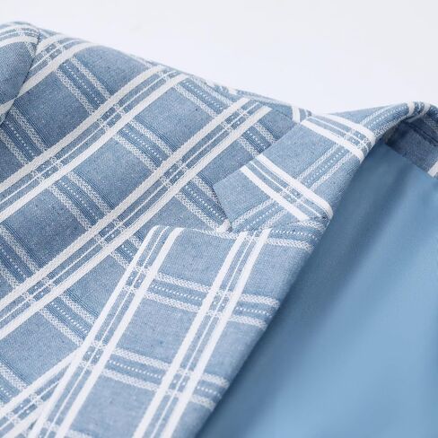 Mens Casual Checkered Suit Blazer Jacket Slim Fit 1 Button Plaid Lightweight Sport Coats in Saudi Arabia