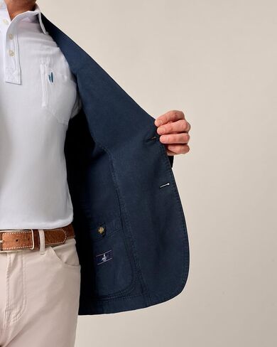 Johnnie-O Coolidge Top Shelf Linen Cotton Sport Coat Navy / 44 / R in Saudi Arabia