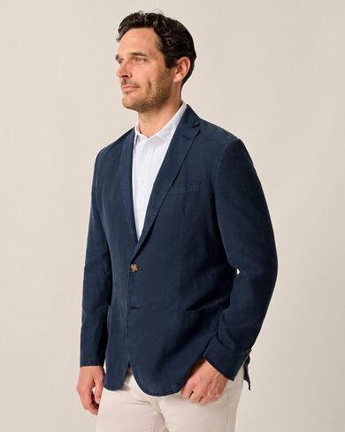 Johnnie-O Coolidge Top Shelf Linen Cotton Sport Coat Navy / 44 / R in Saudi Arabia