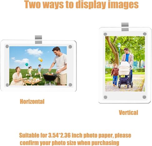 2Pcs Car Picture Holder,Acrylic Magnetic Photo Car Visor Clip,Sun Visor Picture Clip,Personalized Car Picture Frame For Family Or Personal Photos in Saudi Arabia