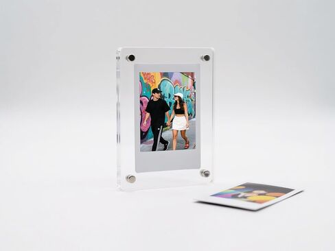 2Pcs Car Picture Holder,Acrylic Magnetic Photo Car Visor Clip,Sun Visor Picture Clip,Personalized Car Picture Frame For Family Or Personal Photos in Saudi Arabia