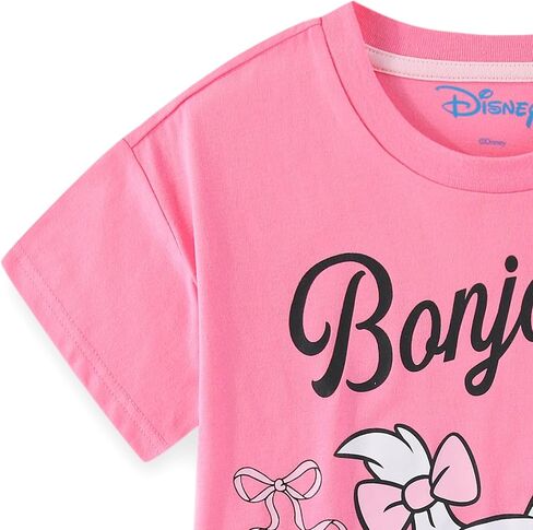 Disney The Aristocats Marie the Cat Girls Short Sleeve T-Shirt and French Terry Shorts Set for Big Kids in Saudi Arabia