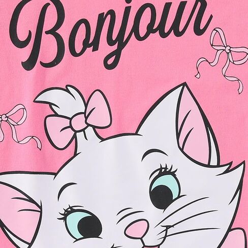 Disney The Aristocats Marie the Cat Girls Short Sleeve T-Shirt and French Terry Shorts Set for Big Kids in Saudi Arabia