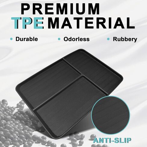 BestEvMod Center Console Front Organizer Compatible with Honda Prologue 2026 2025 2024 Accessories TPE Material Storage Tray Easy to Install and Clean Anti-Slip 3 Compartments in Saudi Arabia