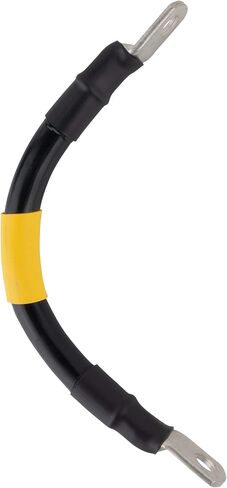 Exell Battery 1/0 Interconnecting Copper Cable, 6-inch Length with 3/8-inch Lugs, Red in Saudi Arabia