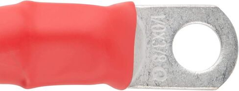 Exell Battery 1/0 Interconnecting Copper Cable, 6-inch Length with 3/8-inch Lugs, Red in Saudi Arabia