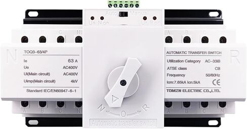 4P 63A 380V MCB Type Dual Power Tommoratic Switch (2 INPUT 1) in Saudi Arabia