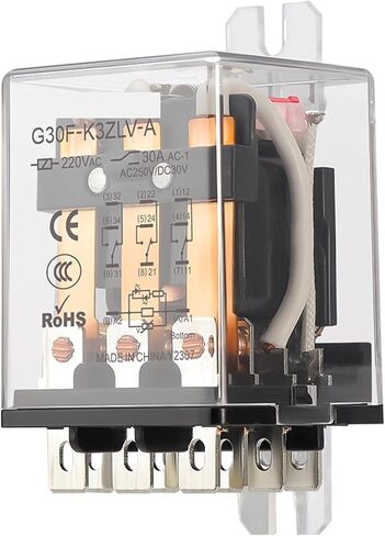 G30F تيار مرتفع 30A ترحيل متوسطة عالية الطاقة مضغوطة ثلاثية مفتوحة الثلاثي إغلاق DC30V24VDC 220VAC LED LED (24VDC) in Saudi Arabia