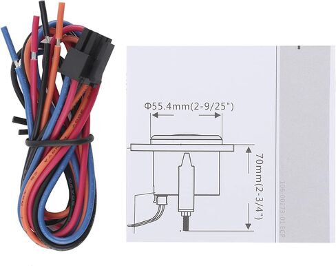 Clock Gauge Instrument 2in Universal Clock Gauge Instrument 0‑12 Hourmeter Red Backlight 12V/24V for Car Boat Yacht Motorcycle(White Dial White Frame) in Saudi Arabia