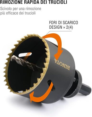 BINOTA M42 Bi-Metal Hole Saw M42, 160mm-6-9/32", for Metal, Wood, Plywood, PVC, Gypsum, Composite, Stainless Steel Plate in Saudi Arabia