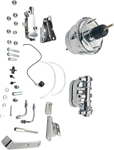 CNCB70008 7 "Dual Power-Power Brake Booster Kit of 1964-1972 Chevelle GTO 442 Lemans Cutlass Caprice Skylark Monte Carlo El Camino 1967-1978 Chevy Camaro 1967-1969 Pontiac Firebird in Kuwait