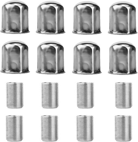 8pcs Adapters Replacement Parts Lug Nut Covers for 10 Lug 5 Hand Wheel Simulators for Dodge Ram 2008-2023 4500/5500 LM1412 in Kuwait