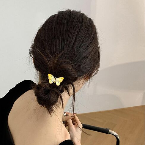 YUNXI 40 جهاز كمبيوتر شخصى الملونة فراشة سحر فراشة المعلقات فراشة مجوهرات المينا لأقراط أساور قلادة DIY حالة الهاتف مقطع الشعر الحرفية صنع المجوهرات in Kuwait