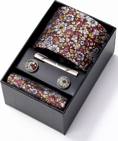 روابط للرجال أزياء العلاقات الرجالية و Pocket Square Cufflinks الزفاف الزفاف الصندوق in Saudi Arabia