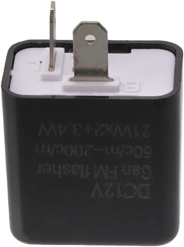 2Pin دراجة نارية LED Flasher ترحيل التردد القابل للتعديل إشارة بدوره مؤشر Blinker التبادلات الإكسسوارات الدراجات النارية Moto (Orange) in Saudi Arabia