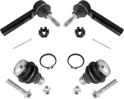 K500063 ES800408 Front Lower Suspension Ball Joints Outer Tie Rod Ends for Dodge Caliber 2007-2012 Jeep Compass Patriot 2007 2008 2009 2010 2011 2012 2013 2014 2015 2016 2017, Pack of 4 in Saudi Arabia