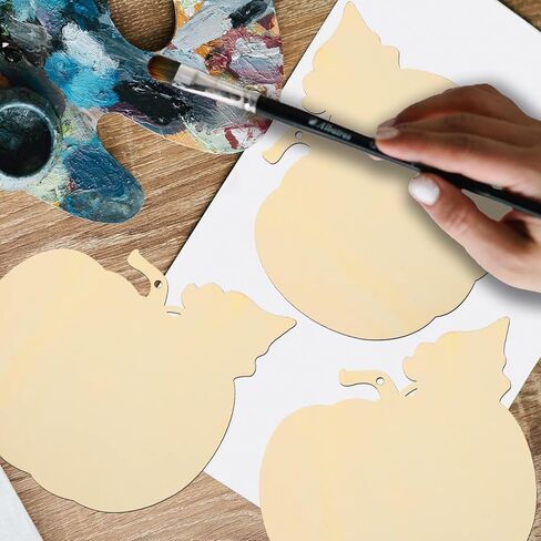 حلي ربيعية خشبية مقاس 7 بوصات لطلاء الفراشة الخشبية DIY أقراص خشبية فارغة غير مكتملة زينة لربيع الزفاف وديكور المزرعة والحرف اليدوية والديكورات المعلقة (10 قطع) in Kuwait