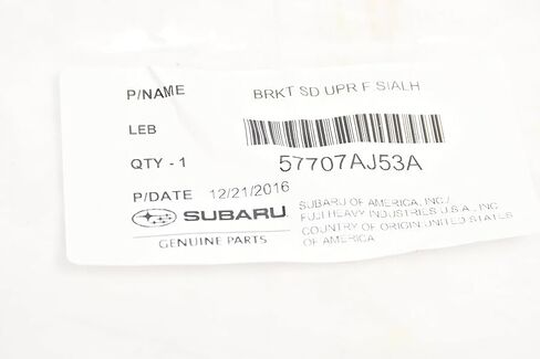 Subaru Front Left & Right Bumper Support Brackets for 2010-2014 Legacy 2010-2014 Outback Genuine in Saudi Arabia