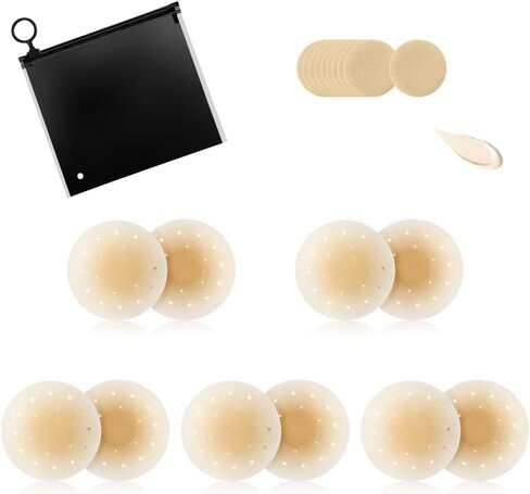 تغطية Cakes Nipple Silicone Self-Dhelsfive Brasple Trespable Bras Pras مقاومة للماء. in Kuwait