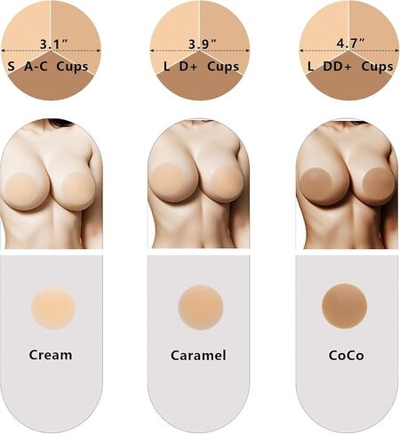 تغطية Cakes Nipple Silicone Self-Dhelsfive Brasple Trespable Bras Pras مقاومة للماء. in Kuwait