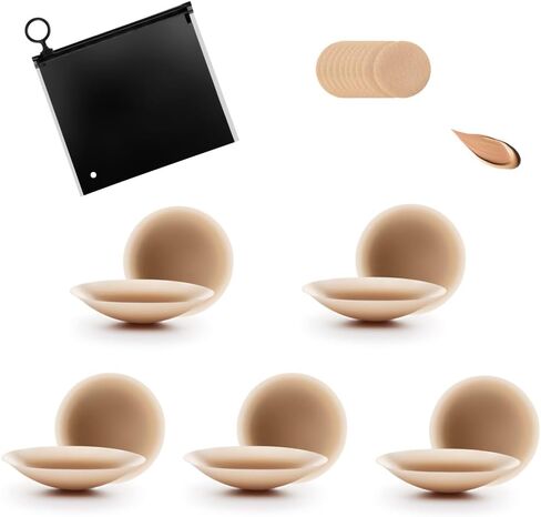 تغطية Cakes Nipple Silicone Self-Dhelsfive Brasple Trespable Bras Pras مقاومة للماء. in Kuwait