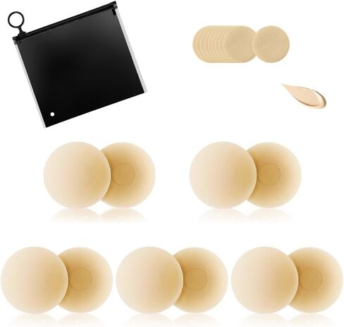 تغطية Cakes Nipple Silicone Self-Dhelsfive Brasple Trespable Bras Pras مقاومة للماء. in Kuwait