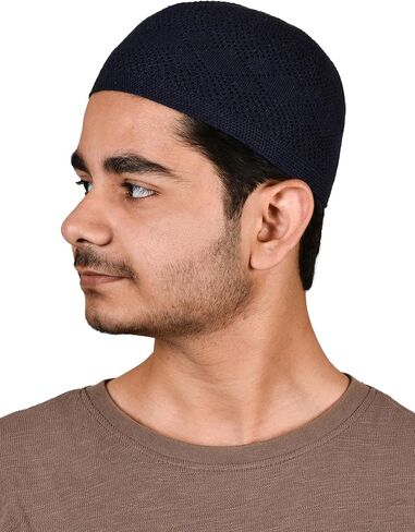 Kufi Hats for Men Muslim, Prayer Cap, Handicraft Taqiyah, Taqiyah Cap in Saudi Arabia