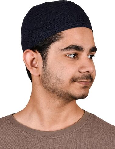 Kufi Hats for Men Muslim, Prayer Cap, Handicraft Taqiyah, Taqiyah Cap in Saudi Arabia