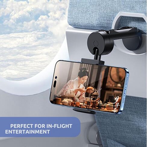 8 PACK Airplane Phone Holder for iPhone Samsung and other Phones Travel Essentials Accessories Cruise car Mount Cell Stand air Plane Table seat Desk clip Flight Vacation Universal Size Hands Free in Saudi Arabia
