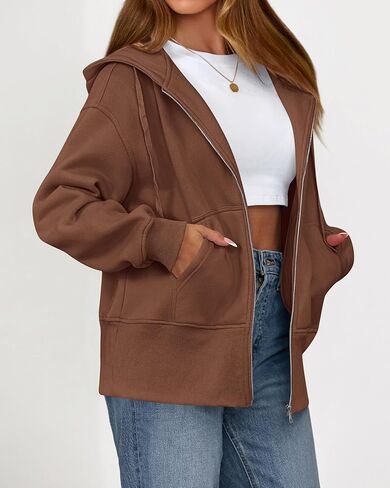BTFBM Womens Zip Up Hoodies Fleece Sweatshirts 2025 Fall Fashion Throbit in Saudi Arabia