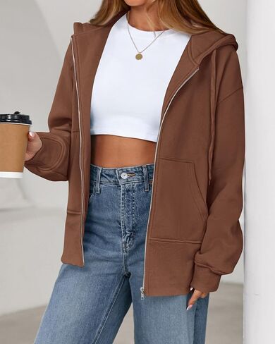 BTFBM Womens Zip Up Hoodies Fleece Sweatshirts 2025 Fall Fashion Throbit in Saudi Arabia