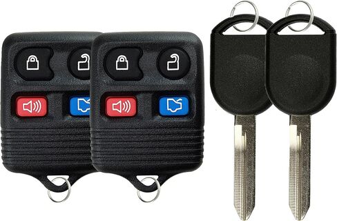 KeylessOption Keyless Entry Remote Control Fob Uncut Blank Car Ignition Key for CWTWB1U345, GQ43VT11T, H92 (Pack of 2) in Saudi Arabia