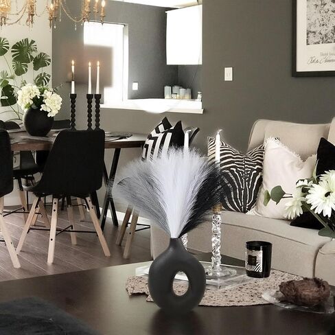 بامباس الاصطناعي ديكور العشب - 17.7 بوصة ، 6pcs Faux Pampas Grass for Home & Wedding Decor in Saudi Arabia