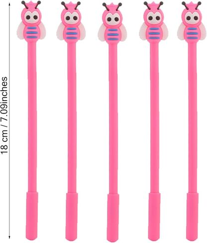 40 Pcs Cute Bees Pens Gel Ink Pens Fun Kawaii Pens Bee Writing Pens 0.5 mm Black Ink Cool Pens Novelty Fun Pens for Kids School Office Home Supplies Student Present Bee Party Favors in Kuwait