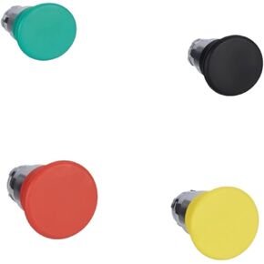 1Pcs Mushroom Head Button Head Diameter Ø 40 Spring Reset ZB2BC2C ZB2BC3C ZB2BC4C ZB2BC5C(ZB2BC4C Red) in Saudi Arabia
