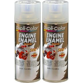 Dupli-Color 12 Ounce Clear Enamel Paint for Engine, High-Gloss, Outdoor Use, Waterproof, Metal Surface, 24 Ounce in Saudi Arabia