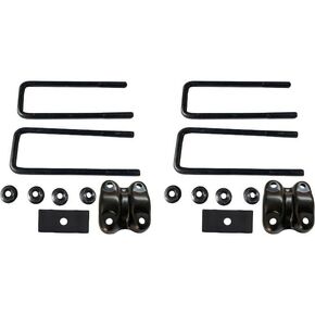 Rear Leaf Spring Axle U-Bolt and Plate Kit - Compatible with 1999-2006 Chevy Silverado 1500 (Excludes Models with 4-Wheel Steering) in Saudi Arabia