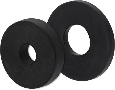 MECCANIXITY Rubber Flat Washers 9mm 11mm OD 4mm 5mm ID 1.2mm 1.6mm Thick for Faucet Pipe Water Hose, Black 100in1 Set in Saudi Arabia