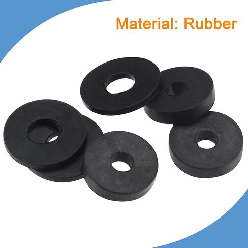 MECCANIXITY Rubber Flat Washers 9mm 11mm OD 4mm 5mm ID 1.2mm 1.6mm Thick for Faucet Pipe Water Hose, Black 100in1 Set in Saudi Arabia