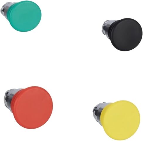1PCS Mushroom Head Button Diameter Ø 40 Spring Reset ZB2BC2C ZB2BC3C ZB2BC4C ZB2BC5C (ZB2BC4C Red) in Saudi Arabia