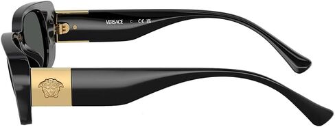 Versace KIDS VK 4003U GB1/87 Black Plastic Rectangle Sunglasses Grey Lens in Saudi Arabia